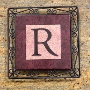 💜Initial R Trivet💜